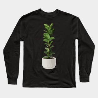 Ficus lyrata aka Fiddle-leaf fig Long Sleeve T-Shirt